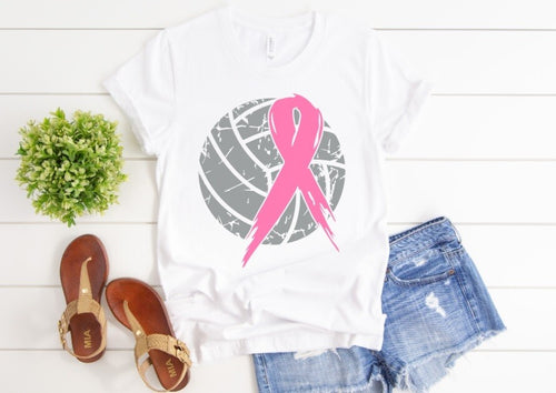 Cure Ribbon Volleyball Graphic Tee