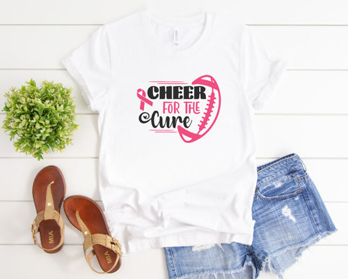 Cheer for a Cure Football Graphic Tee