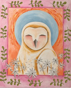 Folk Art Owl - Pops Of Color Paint Party 3/2/24 @4pm