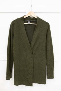 Sienna Sweater knit Cardigan In Olive