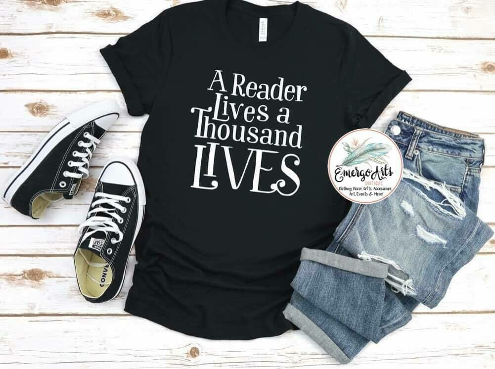 Reader Lives A Thousand Lives Graphic Tee