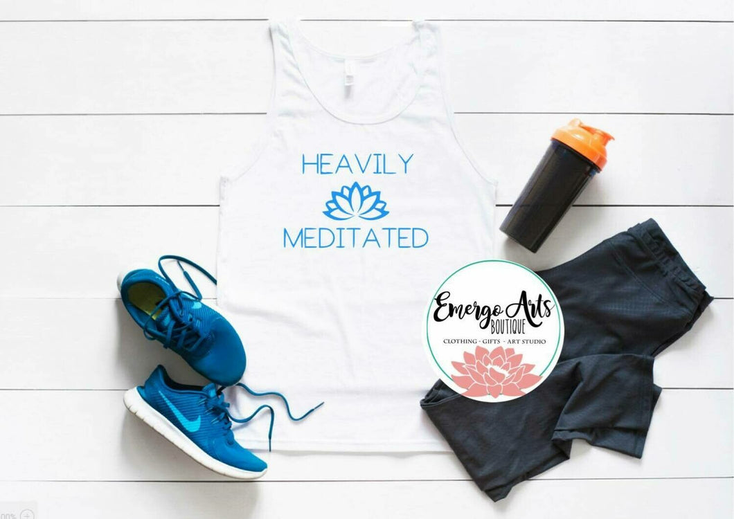 Heavily Meditated Graphic Tee or Tank