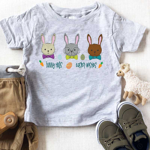 Bunny Kisses Easter Wishes YOUTH Graphic Tee
