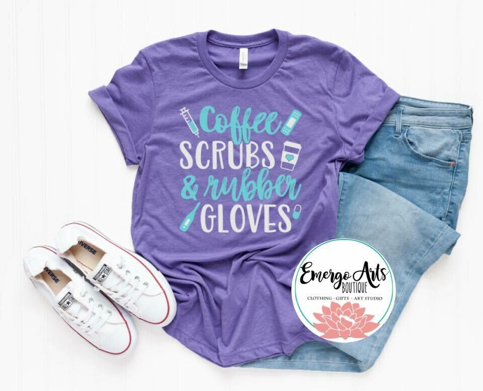 Coffee Scrubs & Rubber Gloves Graphic Tee