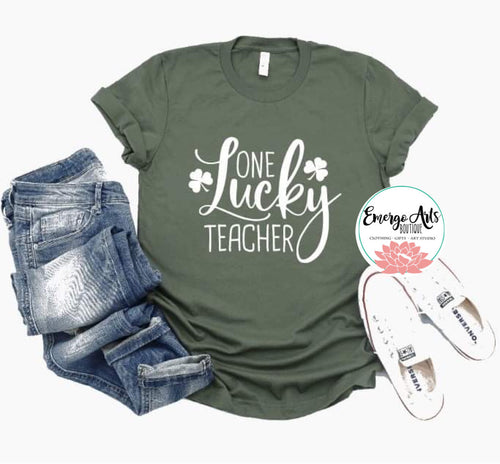 One Lucky Teacher Graphic Tee