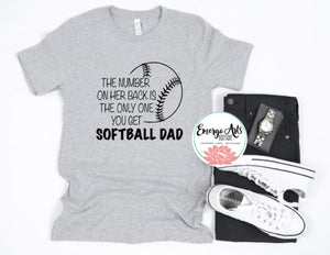 Softball Dad Graphic Tee