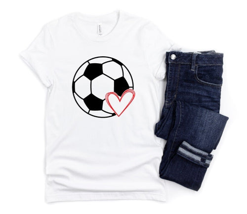 Soccer Heart Graphic Tee