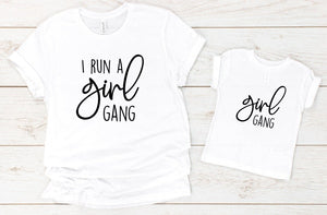 Run a Girl Gang Mom Graphic Tee