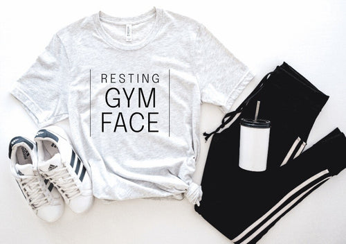 Resting Gym Face Graphic Tee or Tank