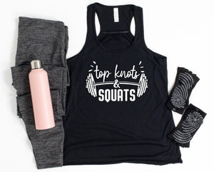 Top Knots & Squats Graphic Tee or Tank