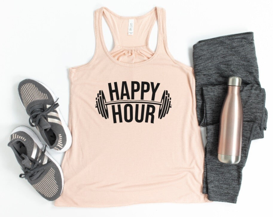 Happy Hour Workout Graphic Tee or Tank
