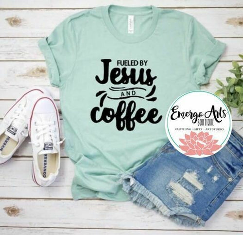 Fueled By Jesus & Coffee Graphic Tee