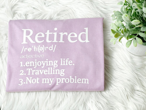 Retired Definition Graphic Tee