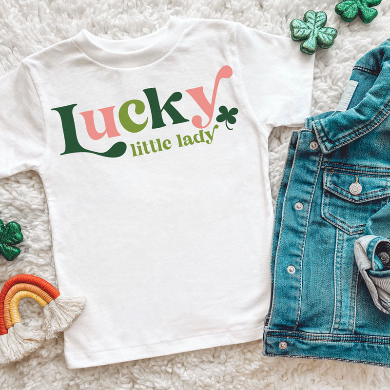 Lucky Little Lady St. Patrick's Day YOUTH Graphic Tee