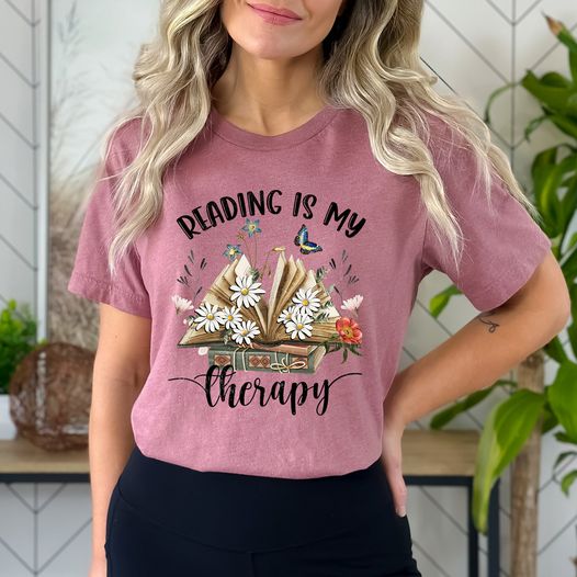 Reading Is My Therapy Graphic Tee
