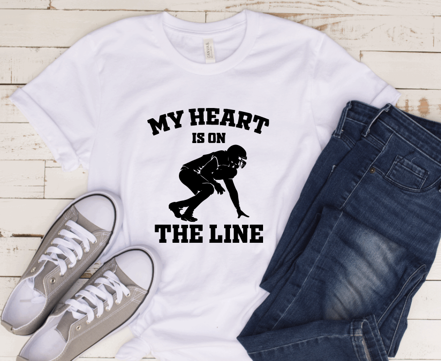 My Heart is on the Line Football Alpine Bucks Spirit Sweatshirt