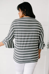 Every Direction Top in Charcoal