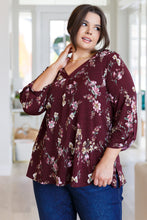 Hometown Classic Top in Wine Floral