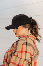 Lyla Sherpa Ball Cap in Black