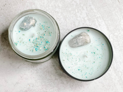 Zen Celestite - Soy Candle {Crystal Collection}