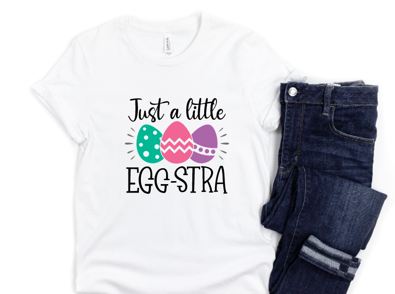 Just a Little Egg-Stra YOUTH Graphic Tee