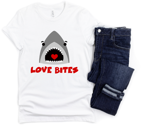 Love Bites Shark YOUTH Graphic Tee