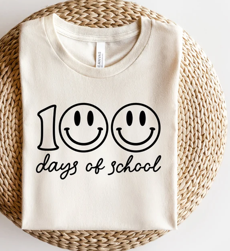 100 Days Of School Retro Graphic Tee