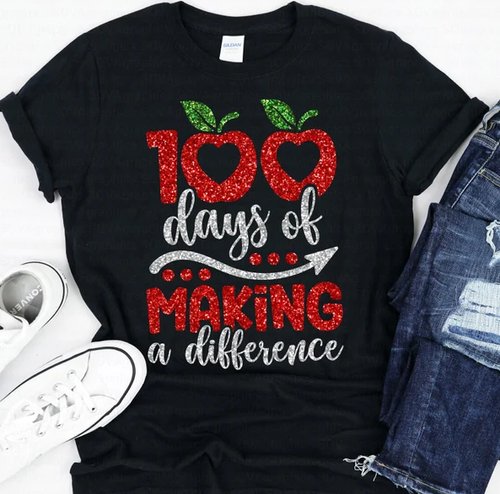100 Days of Making a Difference YOUTH Graphic Tee