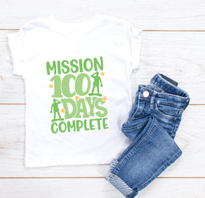 Mission 100 Days Complete YOUTH Graphic Tee