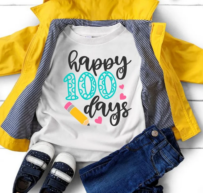 Happy 100 Days of School YOUTH Graphic Tee