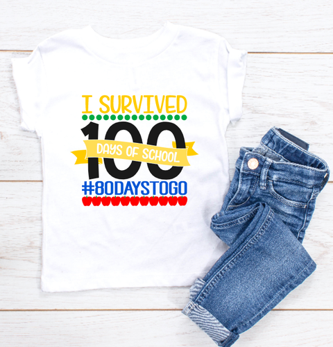 100 Days I survived YOUTH Graphic Tee